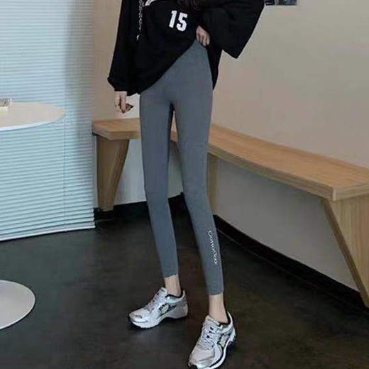 螺纹打底裤女字母刺绣紧身外穿打底都可xz3613   xz3615 商品图11