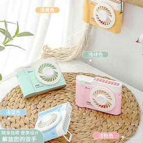 【抖音网红手持风扇】爆款照相机风扇外出挂脖风扇 充电便携USB办公室风扇