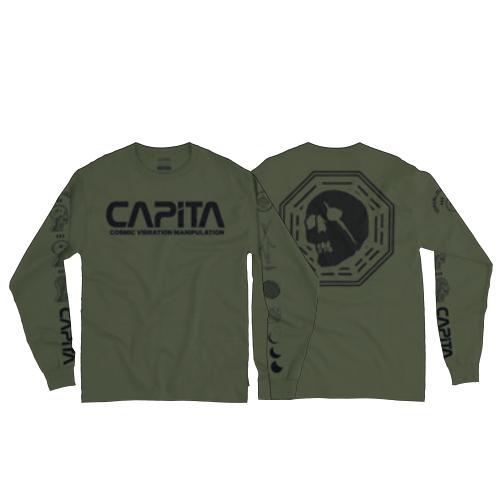 Capita 21-22 男士长袖T恤 橄榄绿色 商品图0