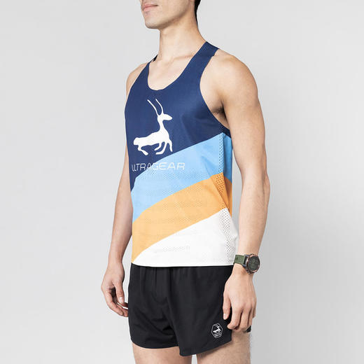 【特价商品部分可能有小瑕疵不影响穿着】优极UG 风神 超轻柔弹速干透气跑步背心 裸感亲肤 速干透气 无缝 商品图4