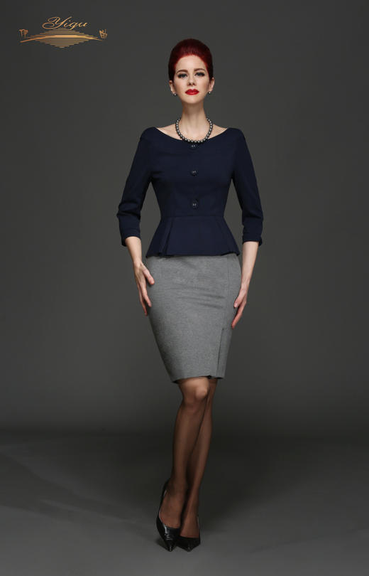 【特惠】YIQU丨“梦想之旅”连身裙（蓝与灰）PT 商品图0