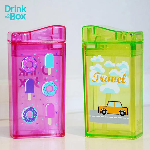 加拿大Precidio Drink in the Box儿童吸管杯幼儿水杯 小学生果汁盒 吸管杯 冷饮杯 商品图1