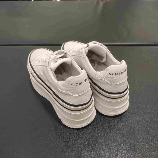 lFGJ 6804厚底真皮小白鞋百搭夏增高显瘦春秋休闲松糕鞋 商品图4
