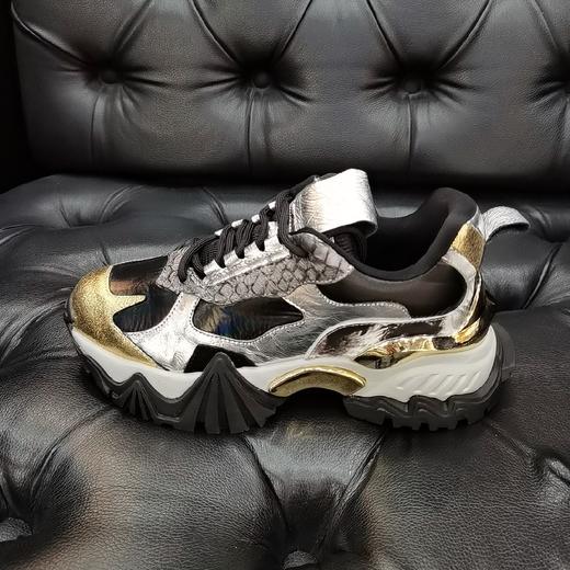 LFGJ 4906 春夏新款厚底增高亮面老爹鞋女 商品图10