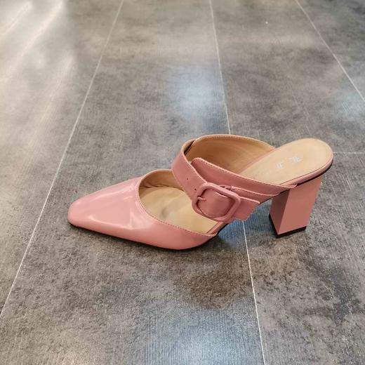 LFGJ 9506 设计师款高跟彩色跟鞋中后空女凉鞋 商品图1