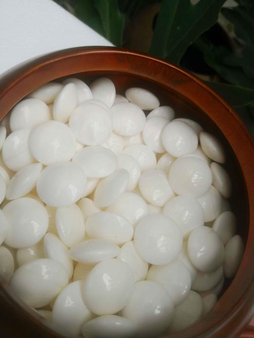 双面凸亮光砗磲黑曜石围棋配大号金丝栗木罐 商品图2