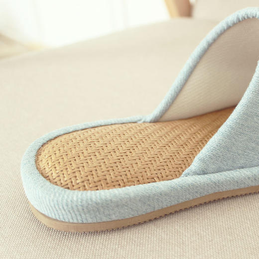 老米优品 /m*ji代工， 舒适度与颜值并存的家居拖鞋！凉席底设计敲级凉快！日式拖鞋 夏季家居地板防水拖鞋，下班回家解放双脚一定要买它！ 商品图6