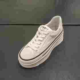 lFGJ 6804厚底真皮小白鞋百搭夏增高显瘦春秋休闲松糕鞋