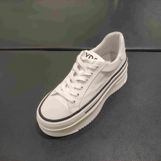 lFGJ 6804厚底真皮小白鞋百搭夏增高显瘦春秋休闲松糕鞋 商品图0