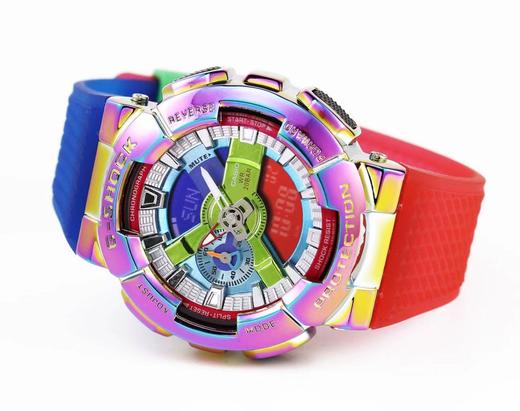 CASIO卡西欧G-SHOCK彩虹金属款潮流手表GM-110【白敬亭同款】潮流角斗场即将开启金属战甲炫酷登场，G-SHOCK以GA-110系列为原型,进化重生推出全新金属表壳系 商品图7