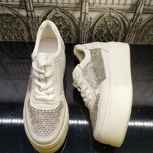 lfgj jeans BD902 夏季时尚休闲网面松糕厚底小白鞋 商品图2