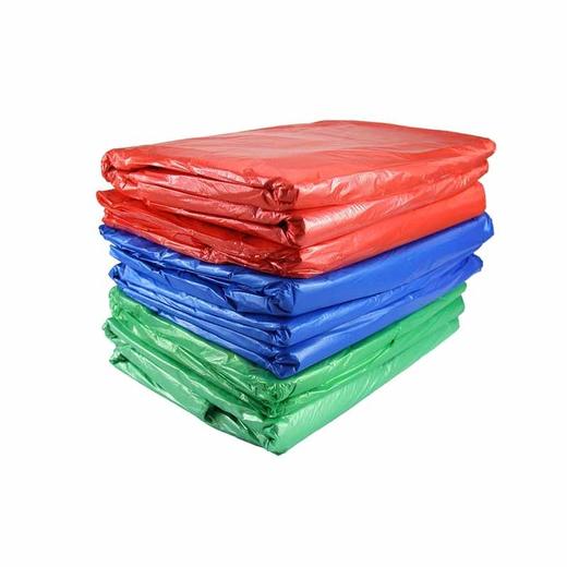 平口垃圾袋60×80cm蓝色绿色红色50个／扎20扎／包 商品图1