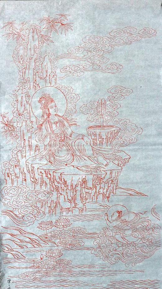 雕版大师陈义时 亲刻 签名 盖章 佛像 商品图1