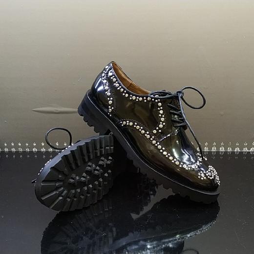 LFGJ 3706 朋克摇滚铆钉满帮女鞋 商品图3