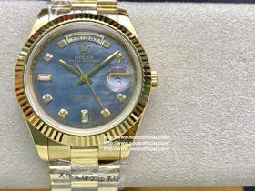 稀缺款 Noob劳力士 贝母盘全金 星期日志系列 搭配亚洲版瑞士2836机芯 40mm 三珠表带 做工美轮美奂 无可挑剔 每个世界打磨都非常的到位