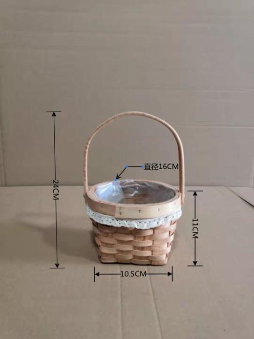 【团购热卖】蕾丝圆口方底花篮/低至6.5元20个起团 商品图3
