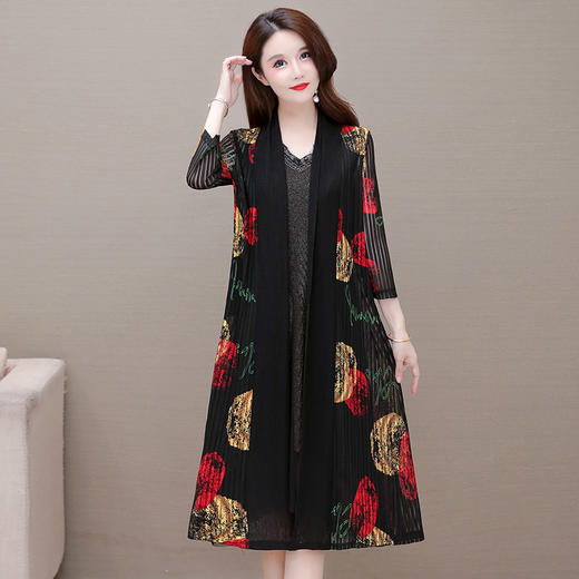 YWE  LTT51A212时尚两件套装因哈外套连衣裙 商品图2