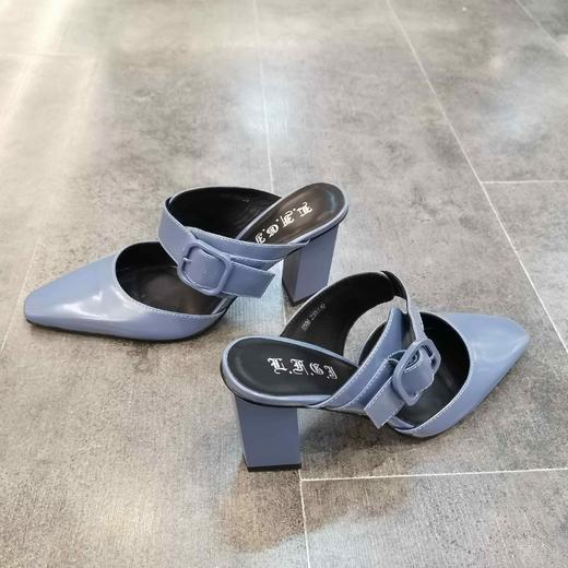 LFGJ 9506 设计师款高跟彩色跟鞋中后空女凉鞋 商品图11