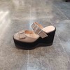 LFGJ 9602 设计师款松糕厚底漆皮拖鞋后空女凉鞋 商品缩略图1