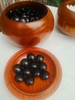 双面凸亮光砗磲黑曜石围棋配大号金丝栗木罐 商品缩略图4