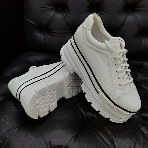 LFGJ 2246 真皮圆头松糕厚底百搭单鞋女 商品图3