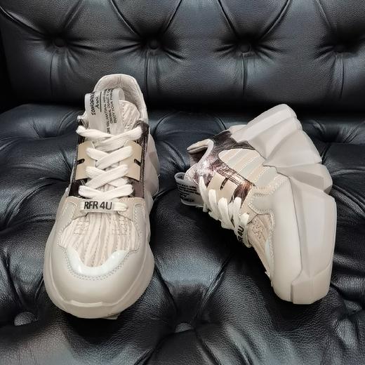 LFGJ 5221 真皮厚底松糕休闲运动百搭抵帮女鞋 商品图2