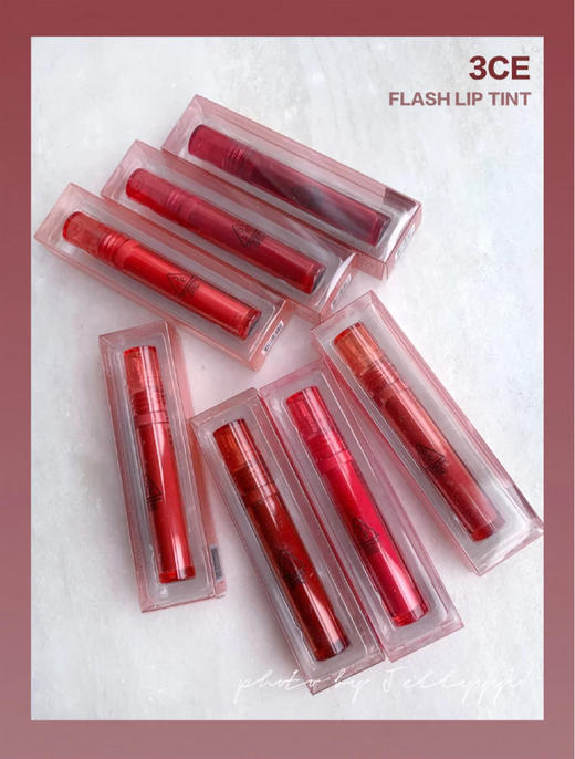 3CE唇釉 水光镜面唇釉果汁唇釉水感唇釉 玻璃嘟嘟唇#TAKING RED #SOMEHOW #MAROON FLUSH 商品图0