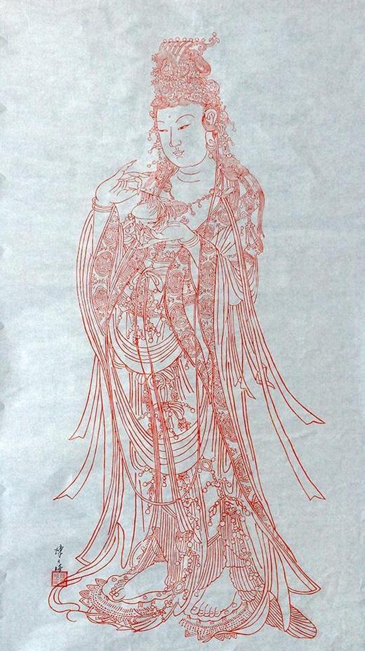 雕版大师陈义时 亲刻 签名 盖章 佛像 商品图3