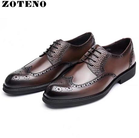 佐天奴/ZOTENO男士厚底休闲皮鞋 商品图0