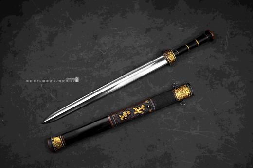 三希堂 绝影系列 饕餮纹错金战国剑 未开刃 商品图1