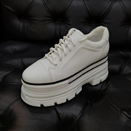 LFGJ 2246 真皮圆头松糕厚底百搭单鞋女 商品图0