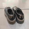 lFGJ 6127松糕厚底增高英伦风百搭黑色小皮鞋女新款系带单鞋 商品缩略图4