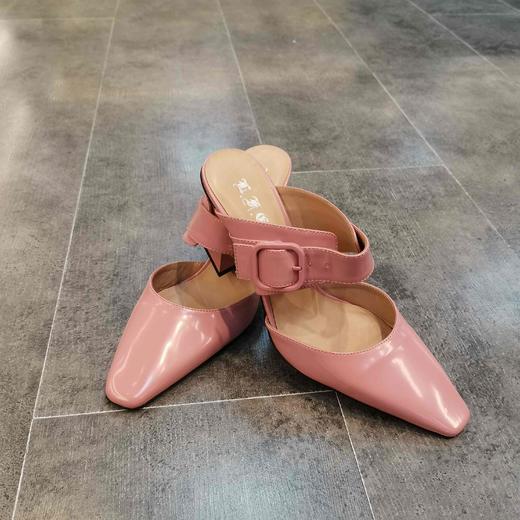 LFGJ 9506 设计师款高跟彩色跟鞋中后空女凉鞋 商品图2