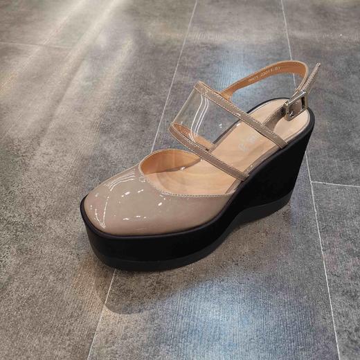 LFGJ 9601 设计师款松糕厚底漆皮凉鞋 商品图6