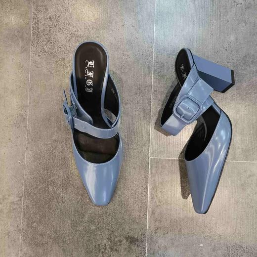 LFGJ 9506 设计师款高跟彩色跟鞋中后空女凉鞋 商品图9