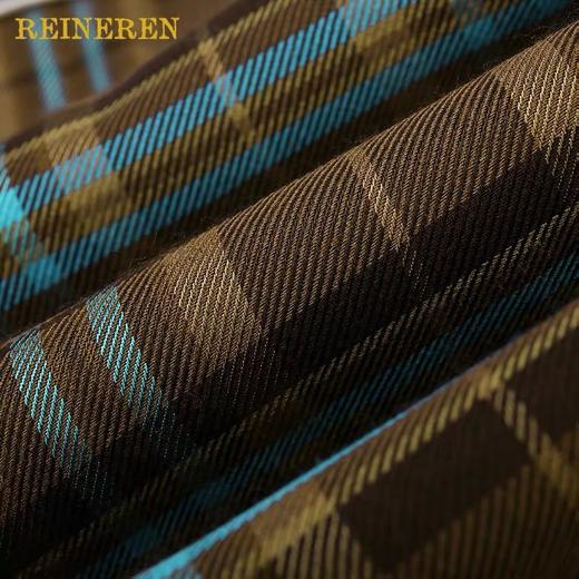 欧根纱格纹拼接长袖衬衫 商品图4