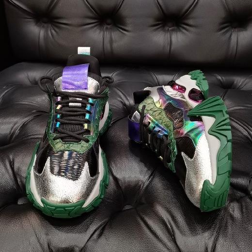 LFGJ 4906 春夏新款厚底增高亮面老爹鞋女 商品图2