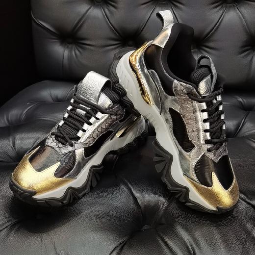 LFGJ 4906 春夏新款厚底增高亮面老爹鞋女 商品图8