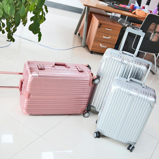 【黛黛安}黛黛安铝框拉杆箱28行李箱女学生26寸万向轮密码旅行箱男24皮箱子20寸 商品图1