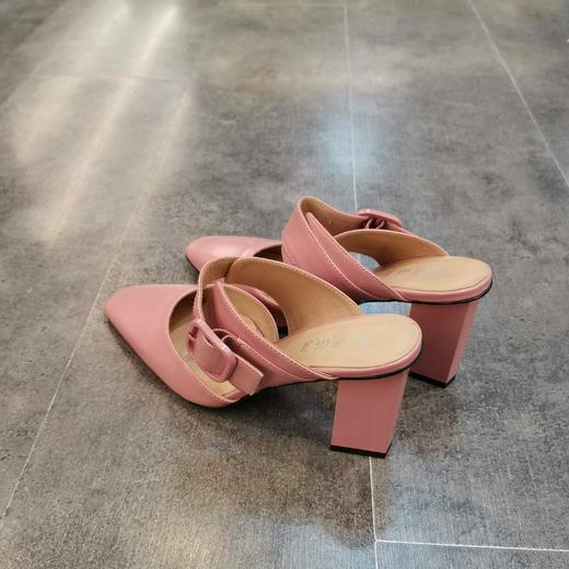 LFGJ 9506 设计师款高跟彩色跟鞋中后空女凉鞋 商品图4