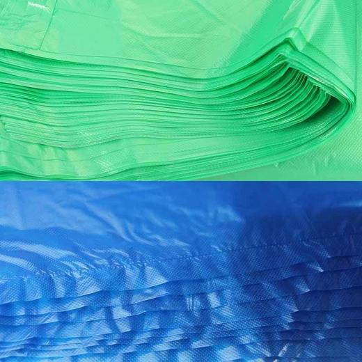 平口垃圾袋60×80cm蓝色绿色红色50个／扎20扎／包 商品图3