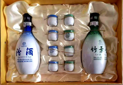 山西杏花村汾酒 12年产53度汾酒·38度竹叶青酒 500ml*2瓶 清香型中国 商品图1