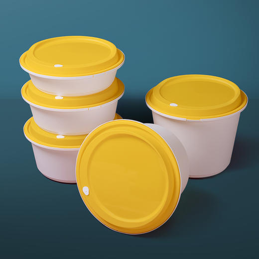 喇叭花一次性碗锁扣小龙虾打包盒大号圆形酸菜鱼外卖防漏打包碗双层 商品图5