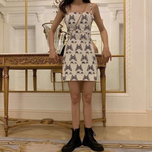 短款吊带显瘦连衣裙女2021年新款夏收腰气质夏天裙子吊带裙小个子七夕情人节 商品图2