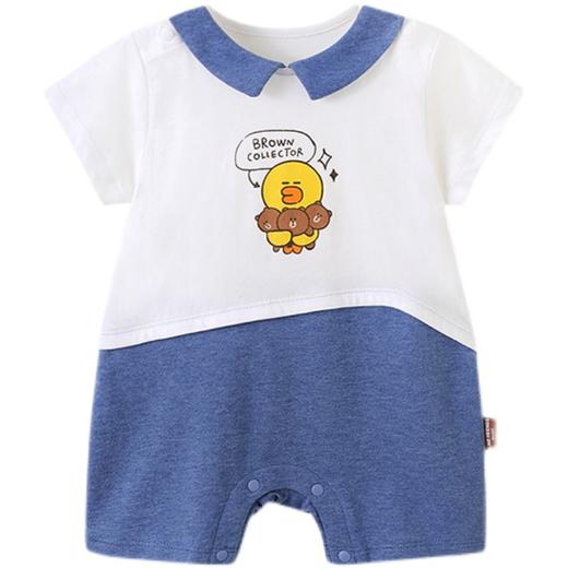 英氏婴儿短袖连体衣宝宝哈衣拼接卡通哈衣可爱爬服YRHBJ21601A01 商品图4