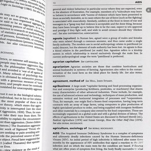 【中商原版】A Dictionary of Sociology 英文原版 牛津词典：社会学（社会学词典） John Scott 商品图6