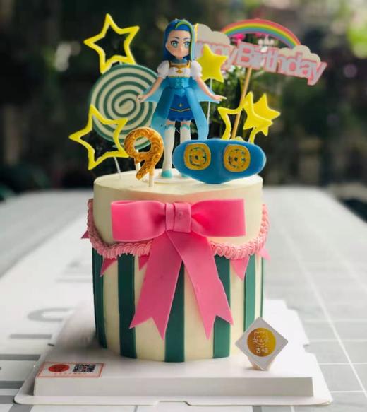 巴拉拉小魔仙蛋糕（半翻糖装饰，数字、名字可改）） 商品图0
