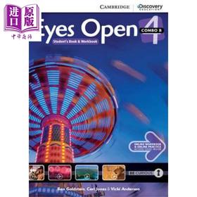 【中商原版】Eyes Open Combo B with Online Workbook and Online Practice 4 剑桥中学英语教材打开眼界4级B册学生书+练习册+在线账号 