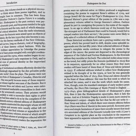 预售 【中商原版】莎士比亚：十四行诗和诗歌 完整版 英文原版 The Oxford Shakespeare: The Complete Sonnets and Poems 商品图7