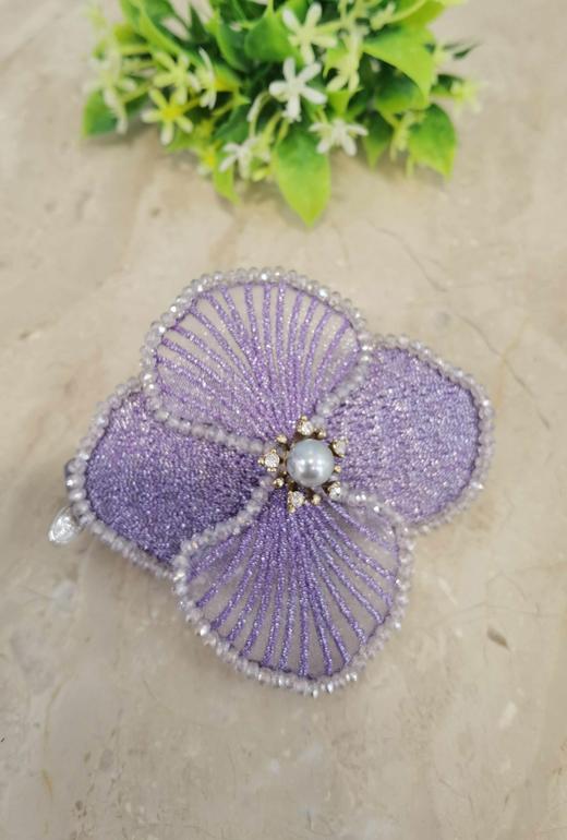 2楼紫兰—伊点布艺一字夹 商品图0